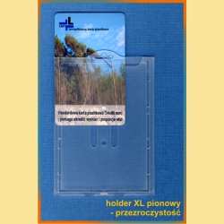 holder XL pionowy - przezroczystość